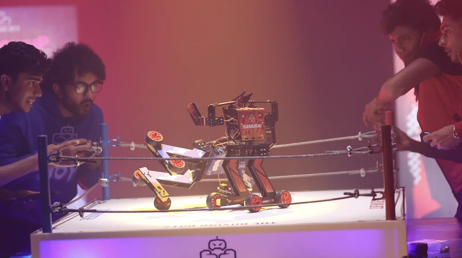 Boxing Bots im Ring bei der Robitro Championship