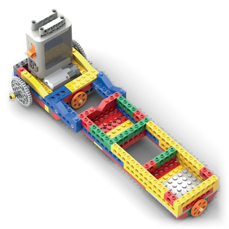 Pritschenwagen aus Bausteinen